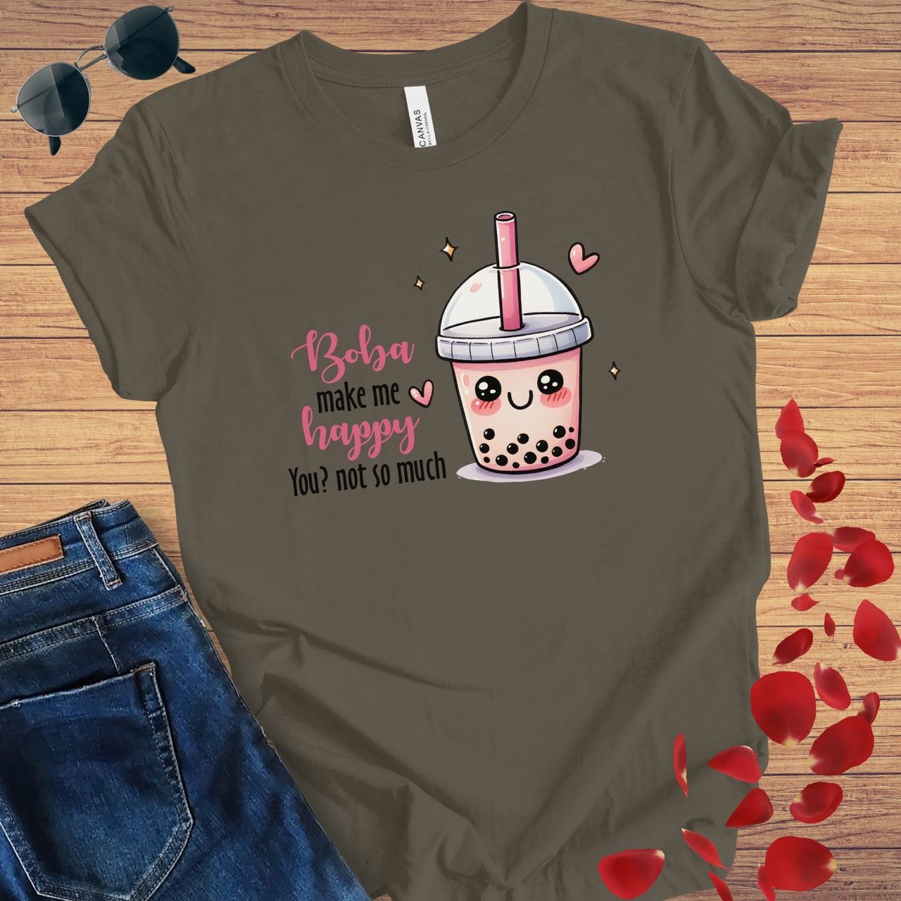 Boba Makes Me Happy T-Shirt