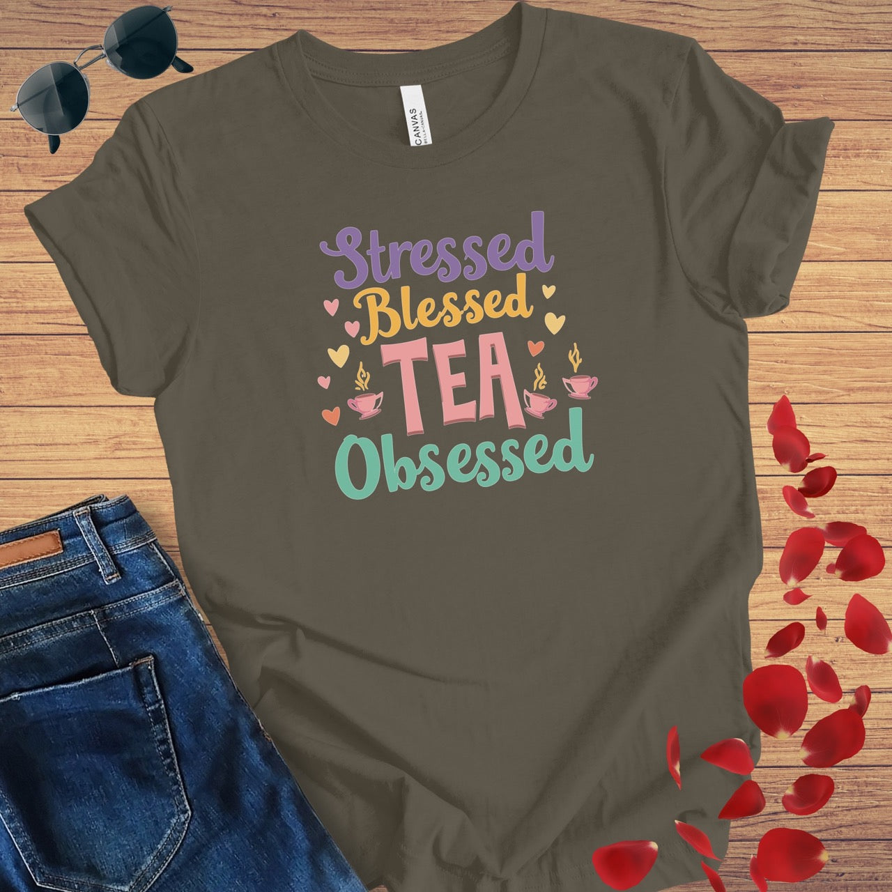 Stressed Tea Obsessed T-Shirt