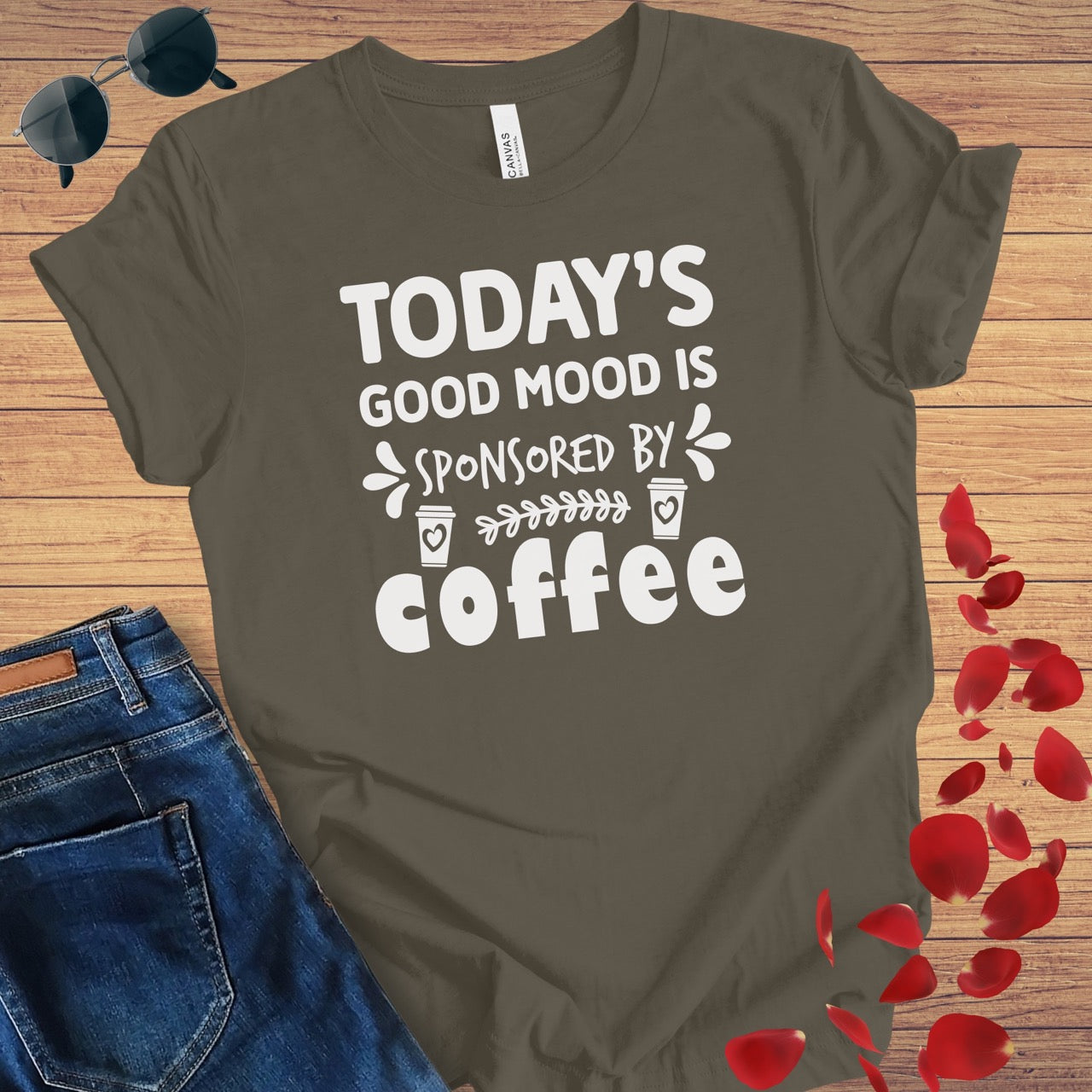 Good Mood Sponsored By Coffee T-Shirt