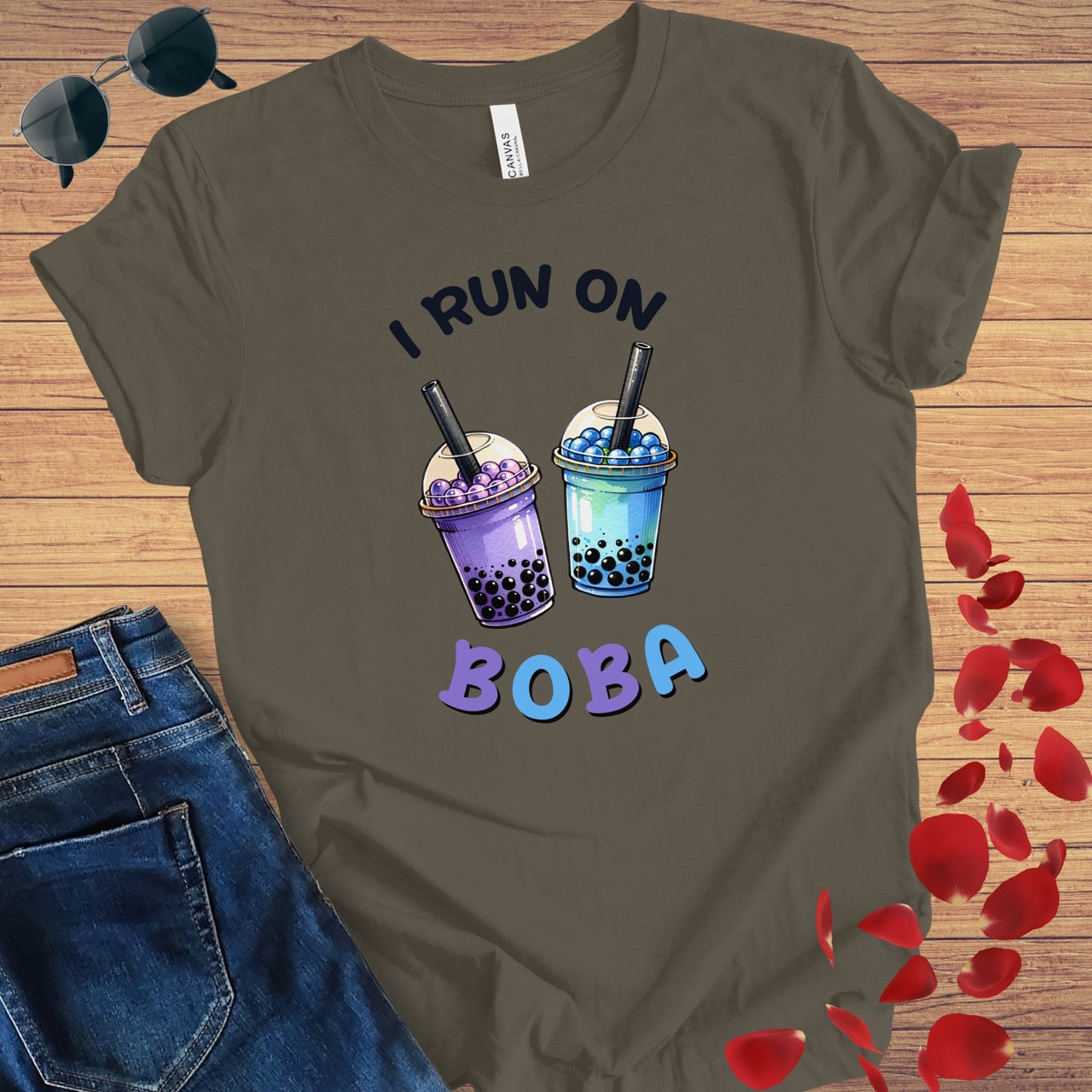 I Run On Boba T-Shirt