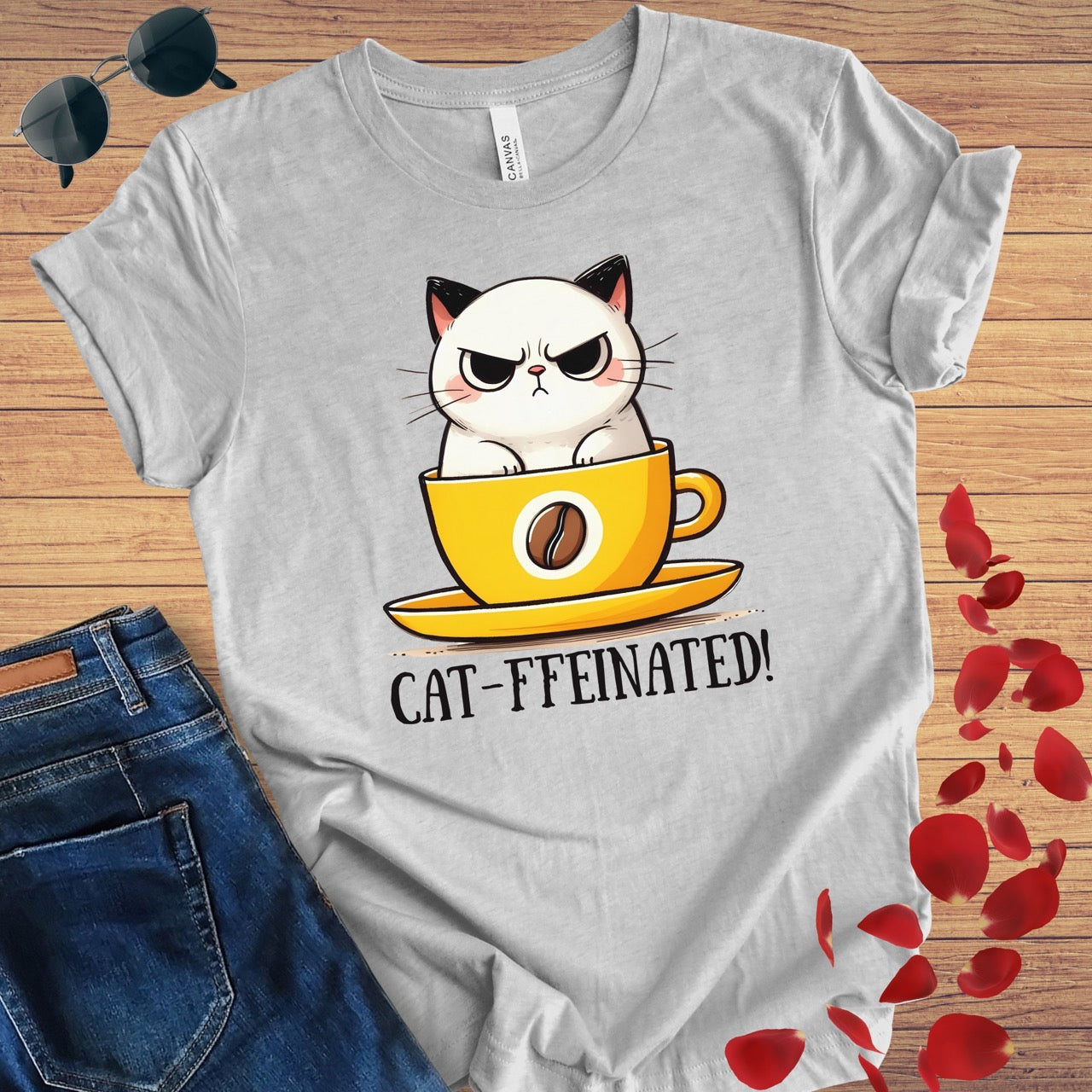 Cat-ffeinated T-Shirt