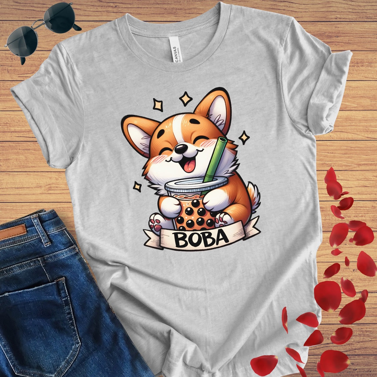 Boba Corgi T-Shirt