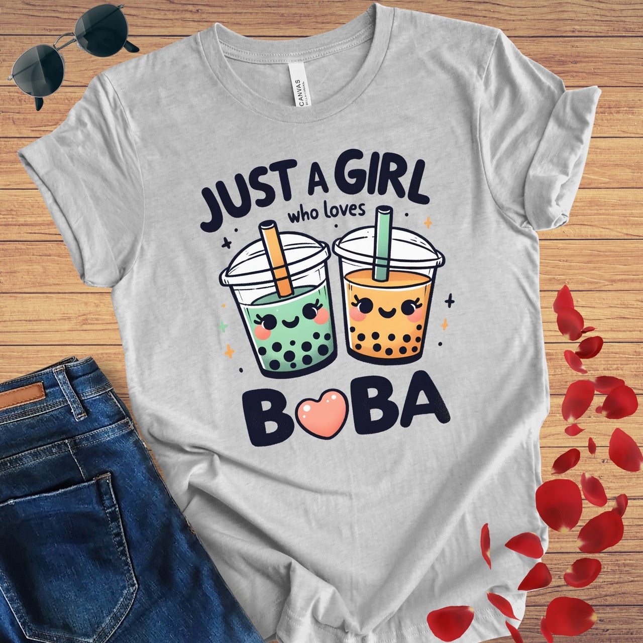 Just A Girl Loves Boba T-Shirt