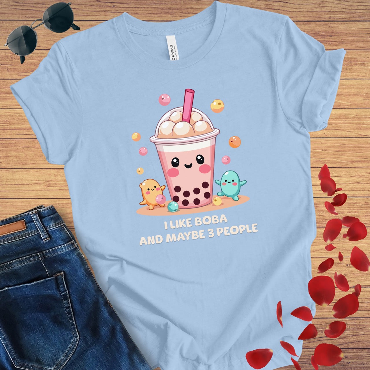 I Like Boba And 3 People T-Shirt