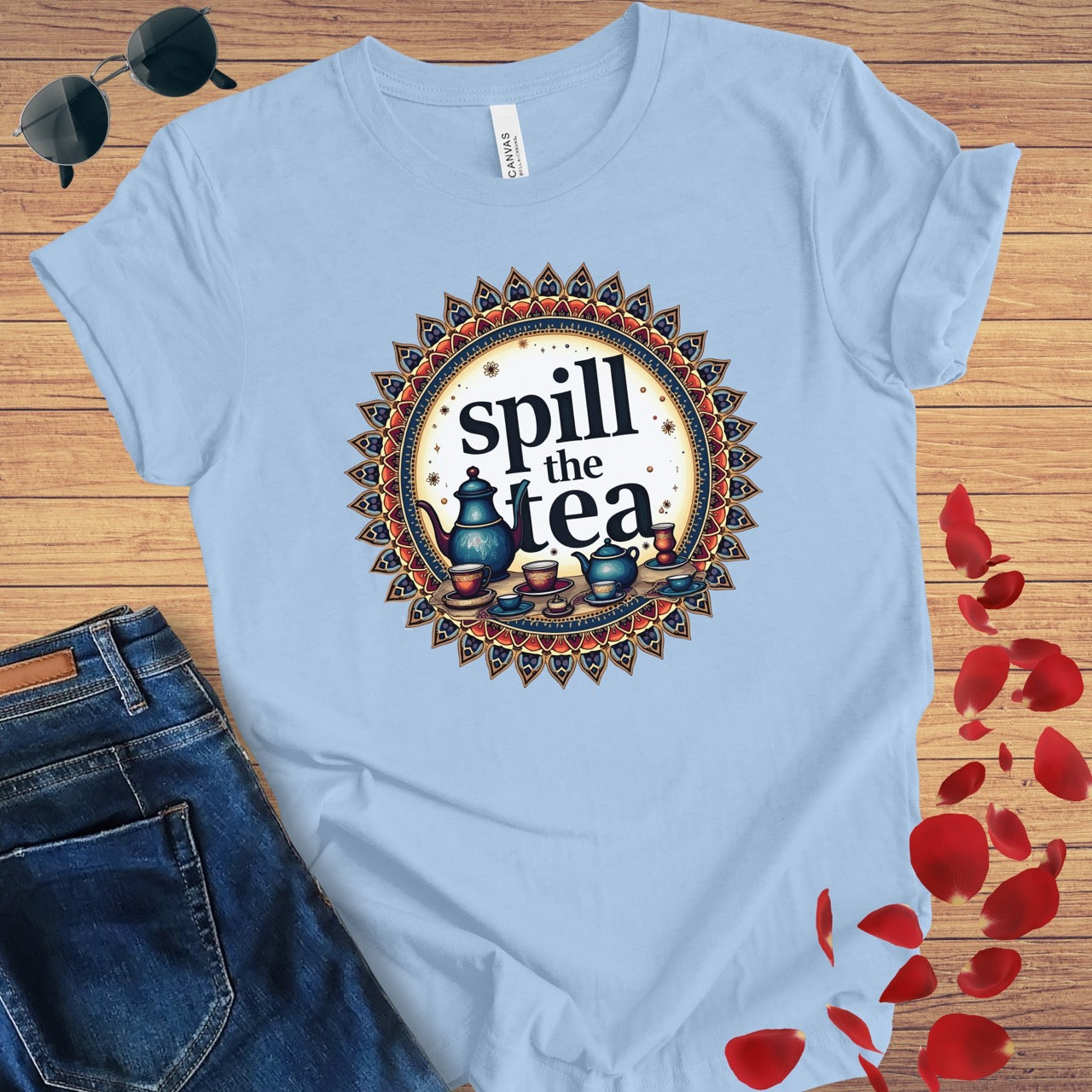 Spill The Tea Mandala T-Shirt