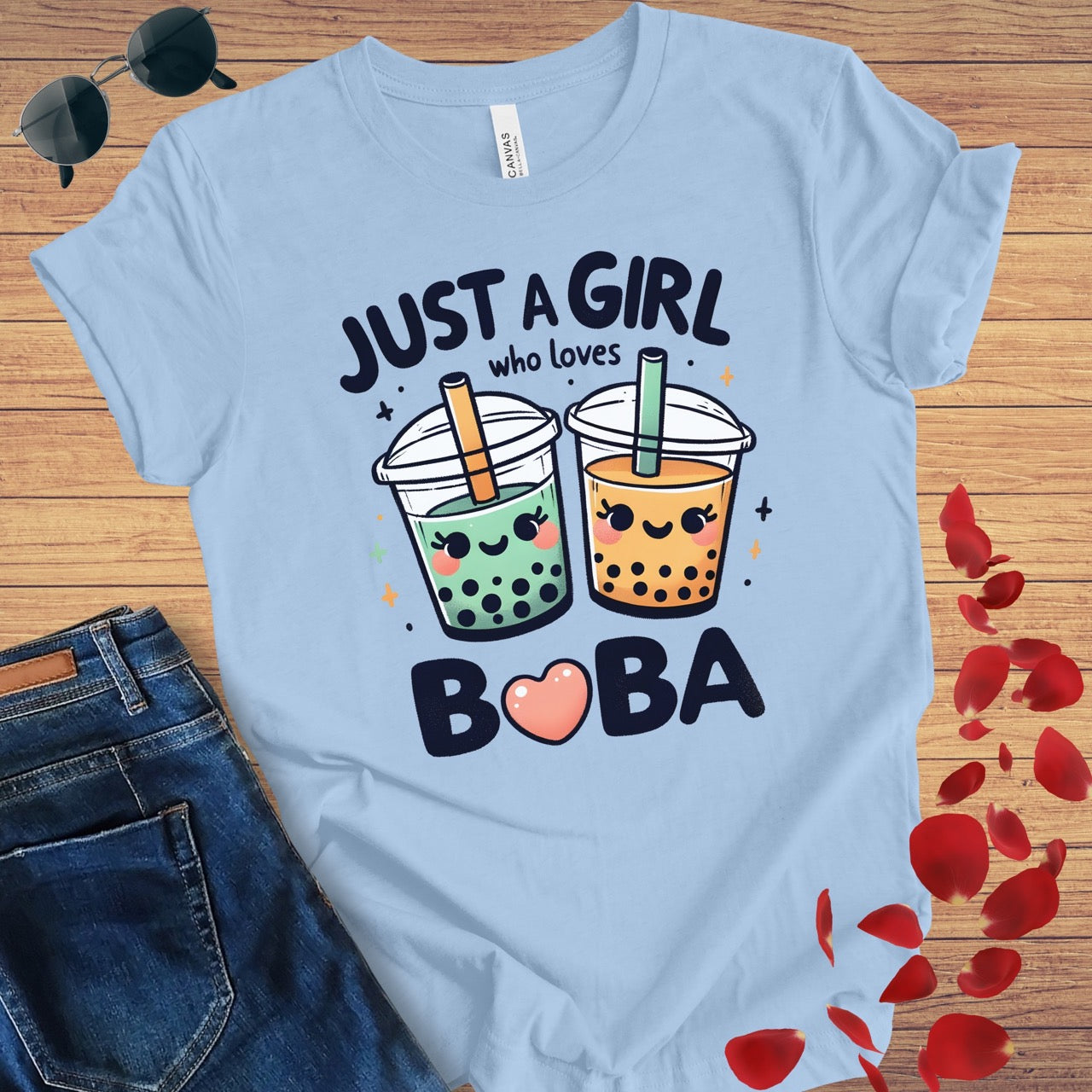 Just A Girl Loves Boba T-Shirt