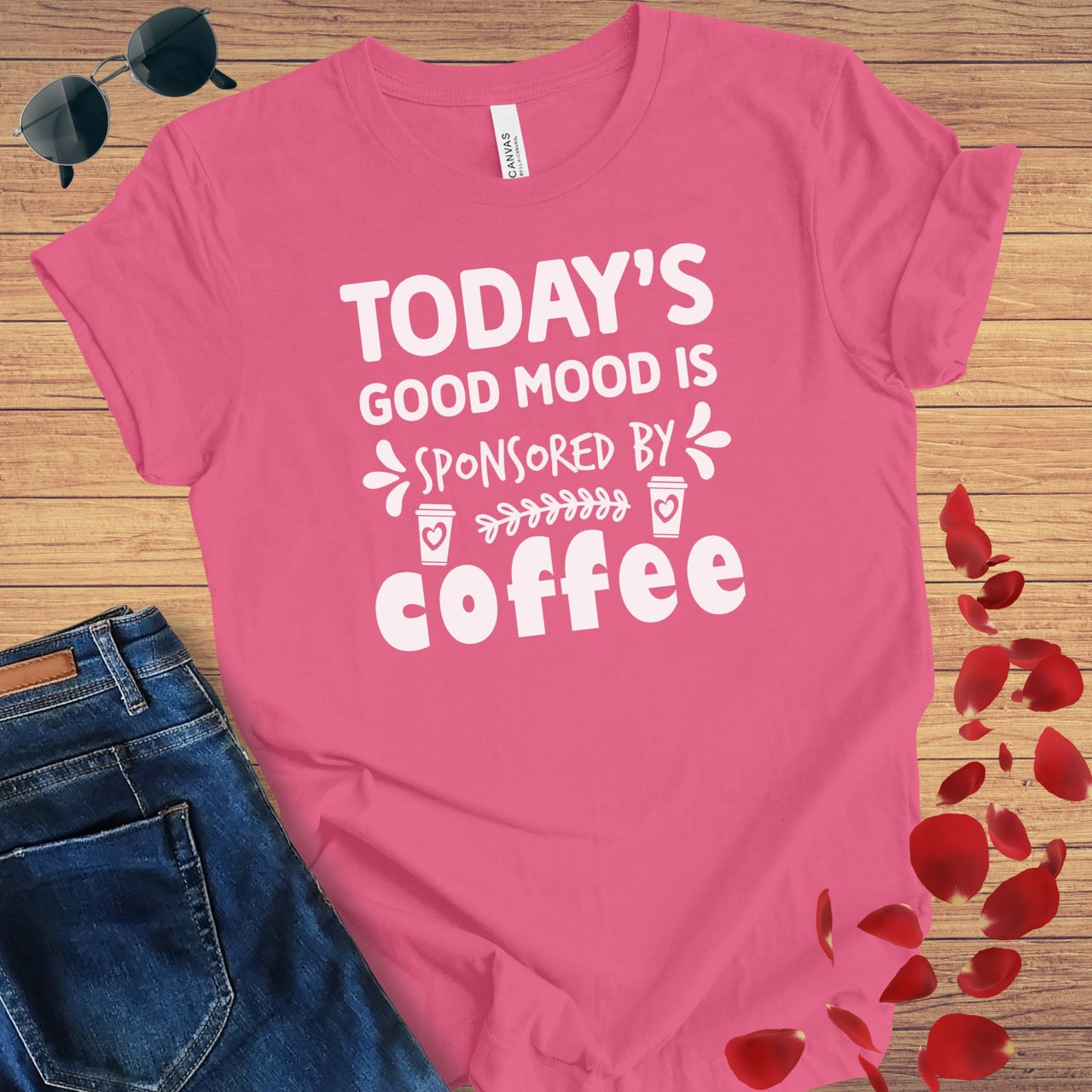 Good Mood Sponsored By Coffee T-Shirt