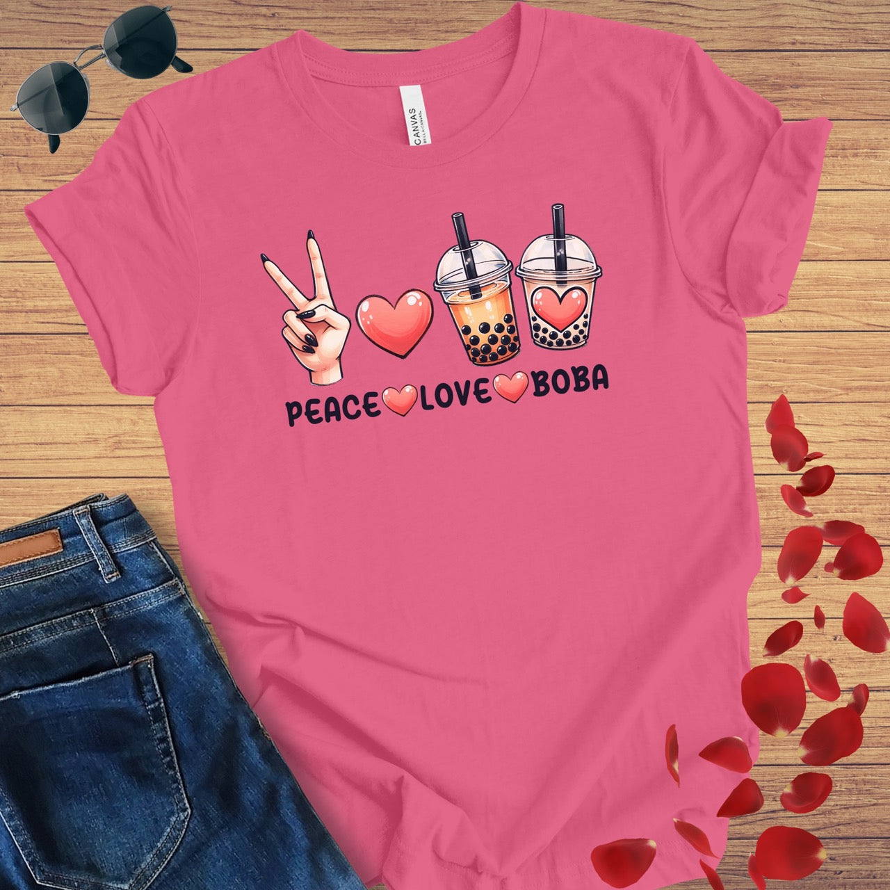 Peace Love Boba T-Shirt