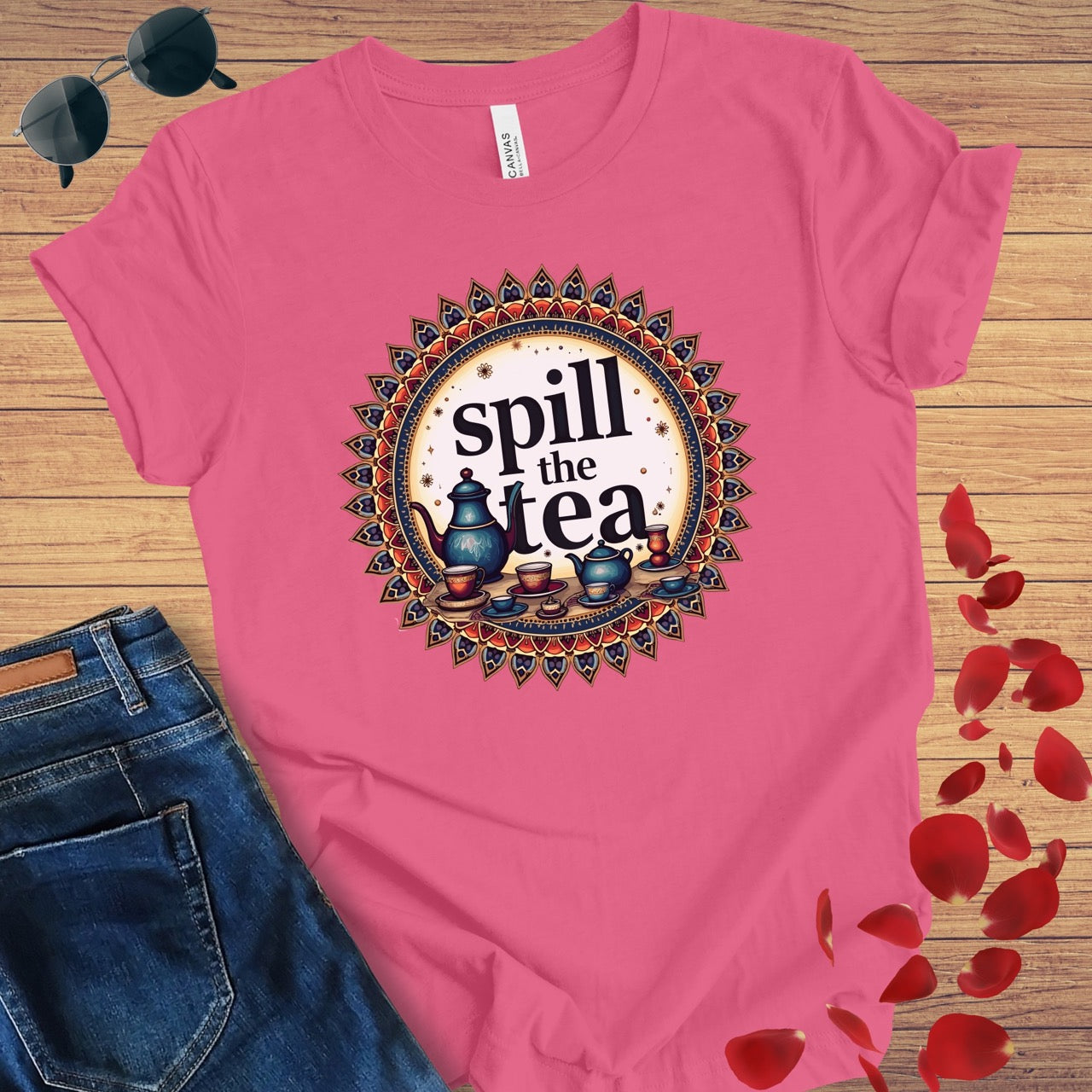 Spill The Tea Mandala T-Shirt