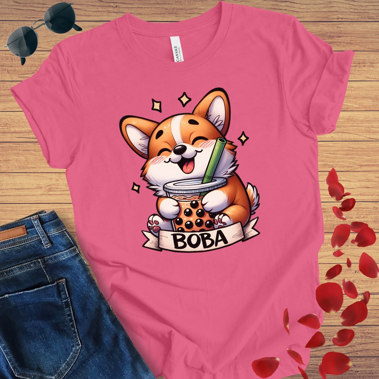 Boba Corgi T-Shirt