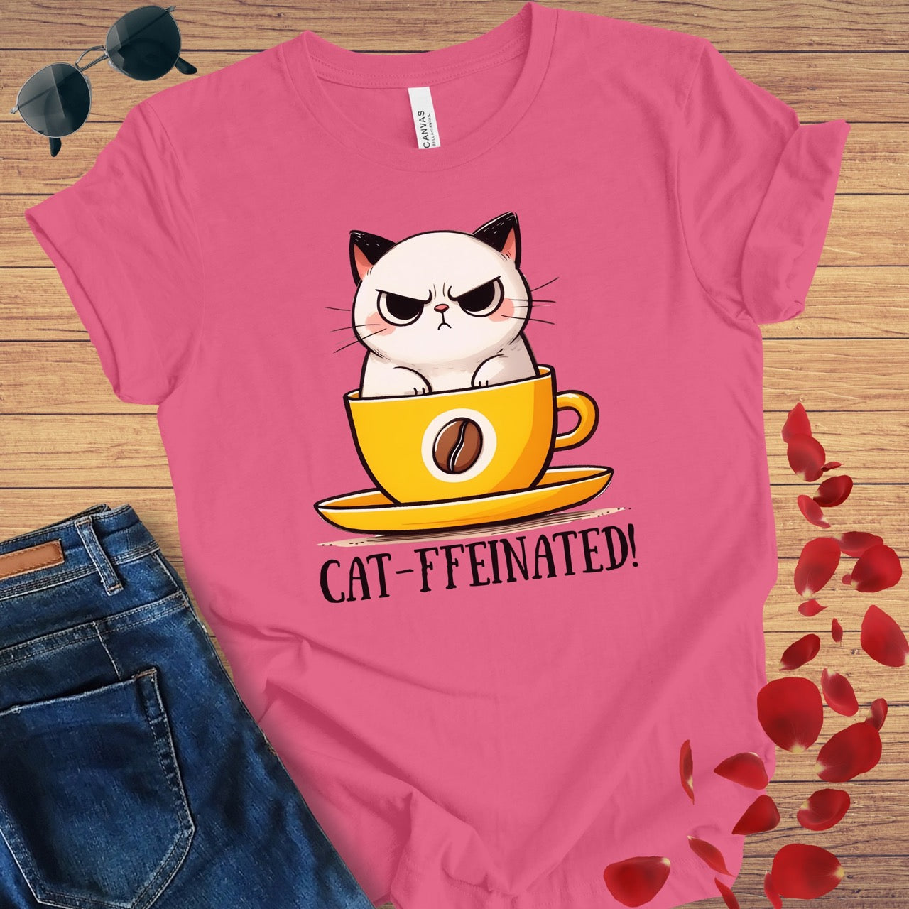 Cat-ffeinated T-Shirt