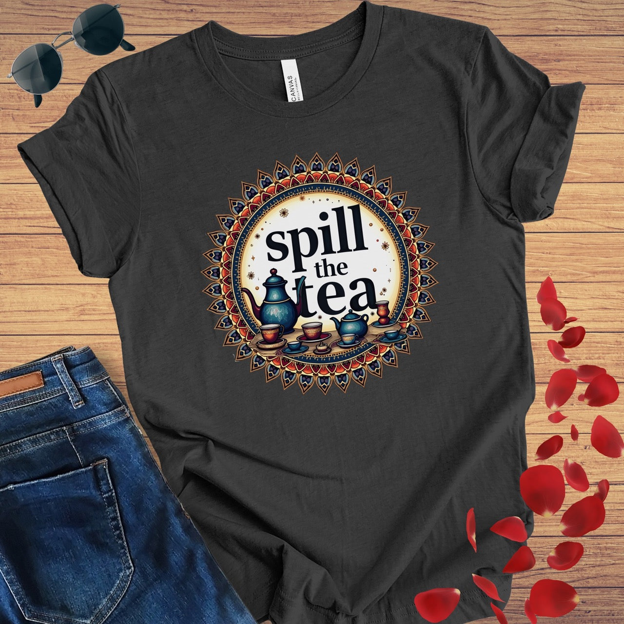 Spill The Tea Mandala T-Shirt