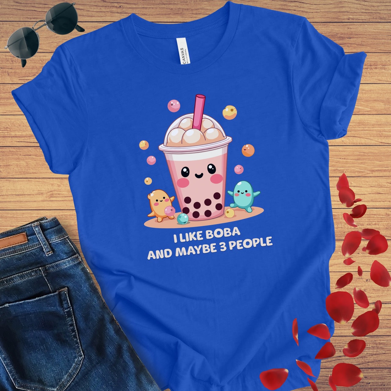 I Like Boba And 3 People T-Shirt