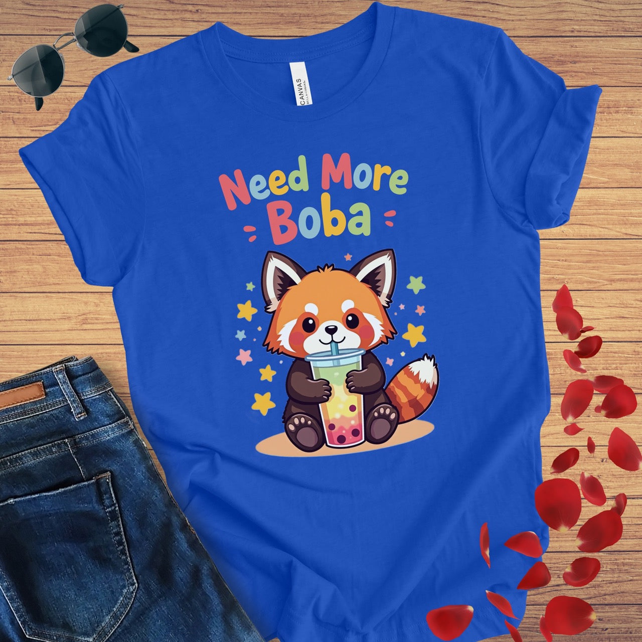 Need More Boba Multicolor T-Shirt