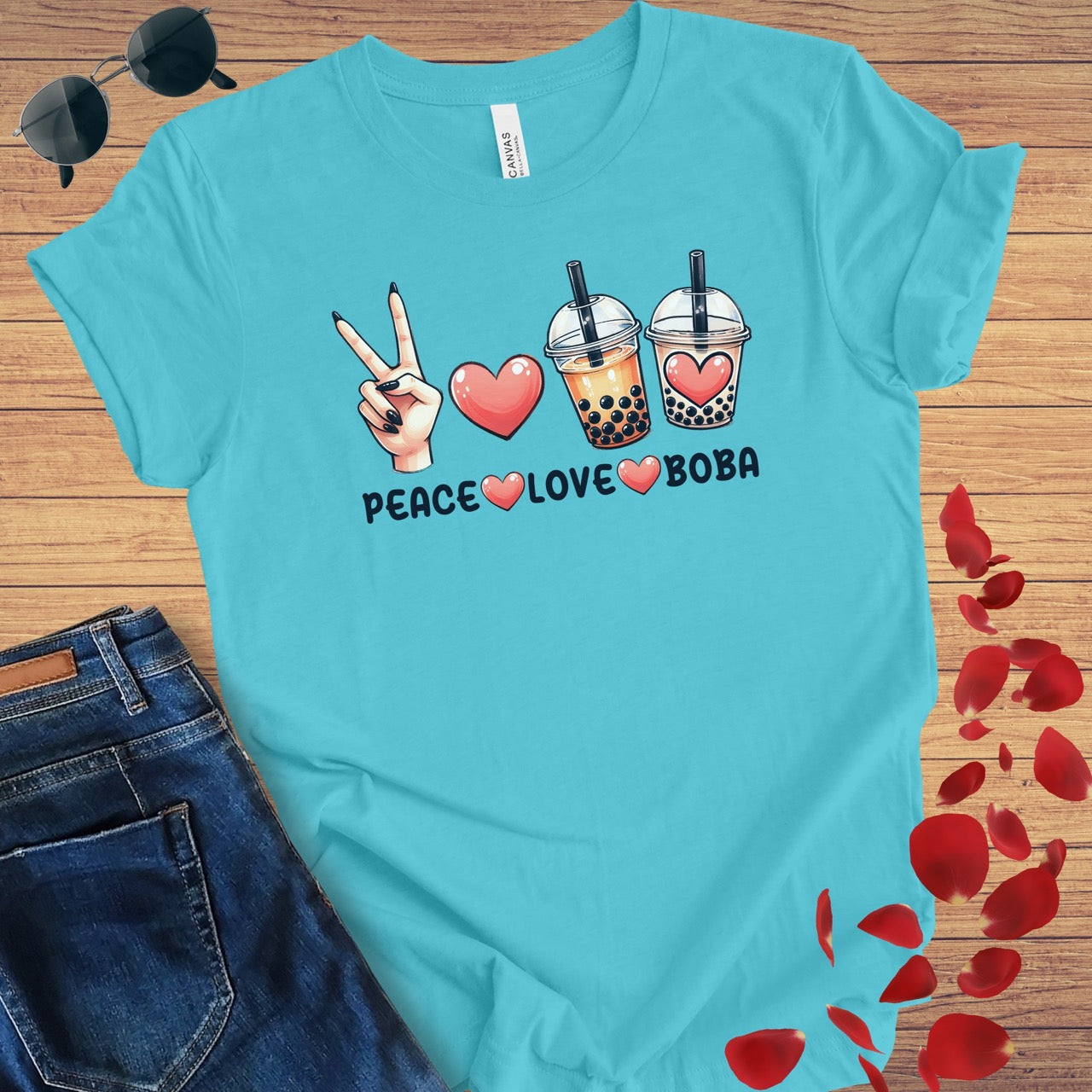 Peace Love Boba T-Shirt