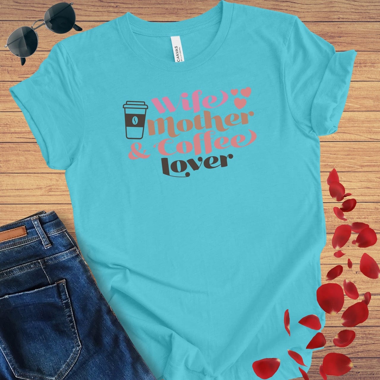 Wife Mother Coffee Lover T-Shirt