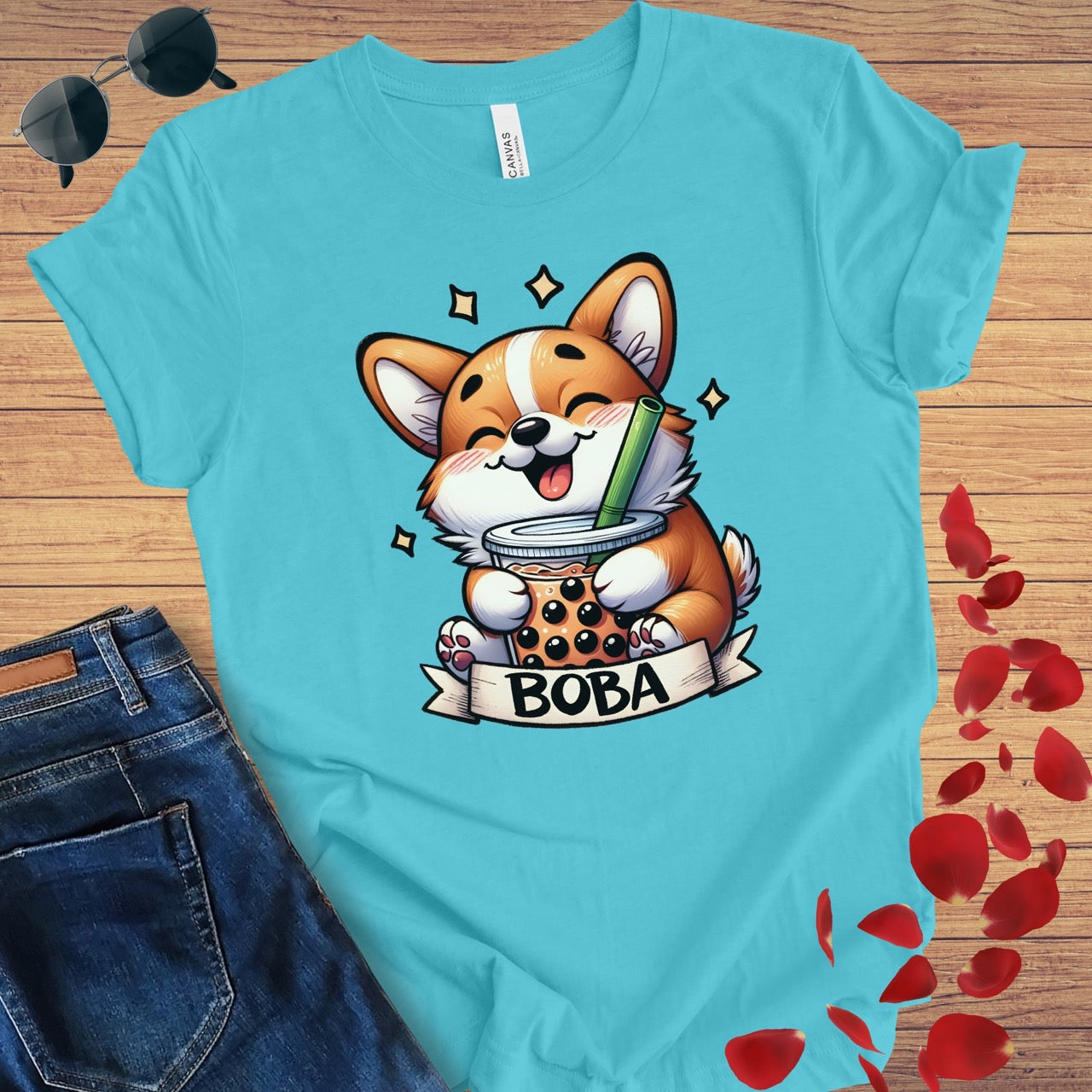 Boba Corgi T-Shirt