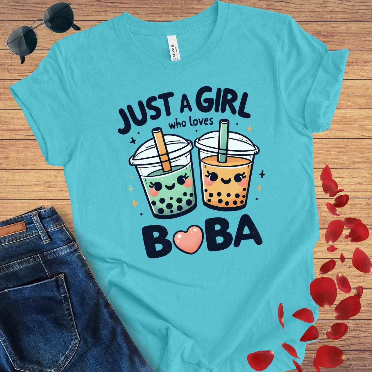 Just A Girl Loves Boba T-Shirt