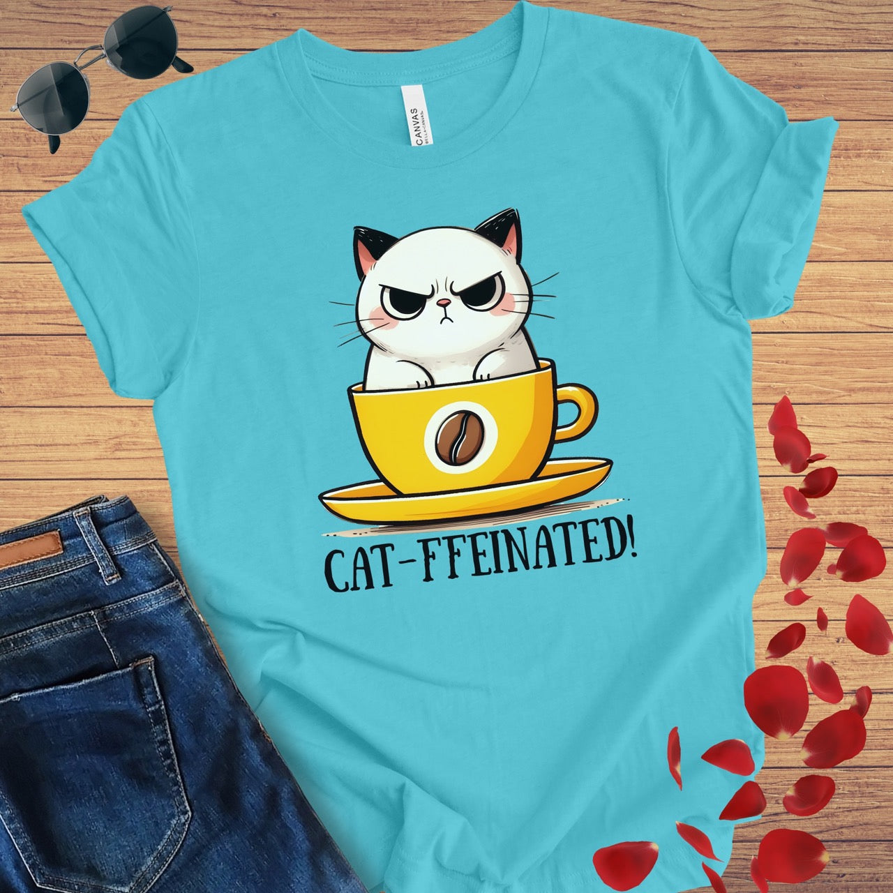 Cat-ffeinated T-Shirt