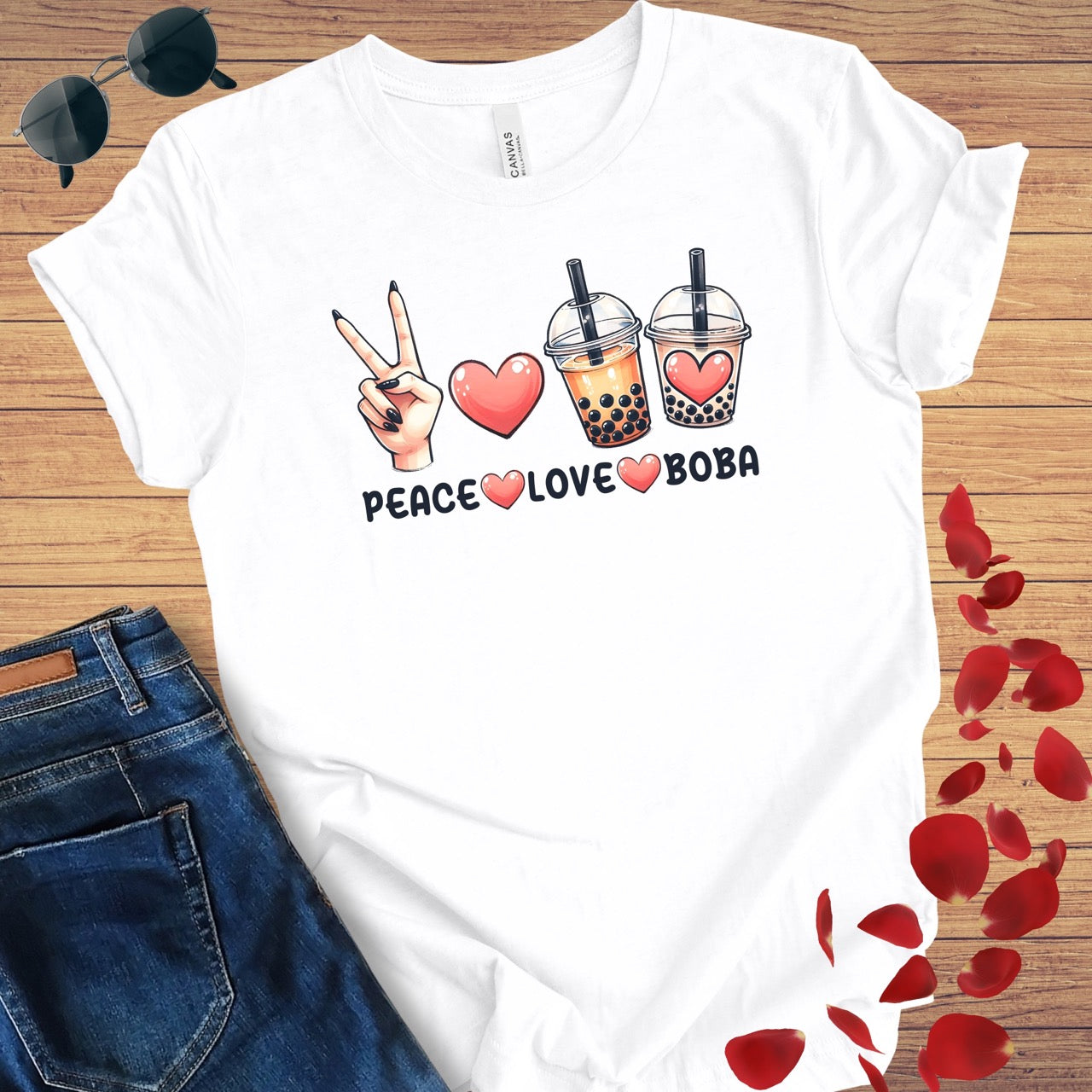 Peace Love Boba T-Shirt