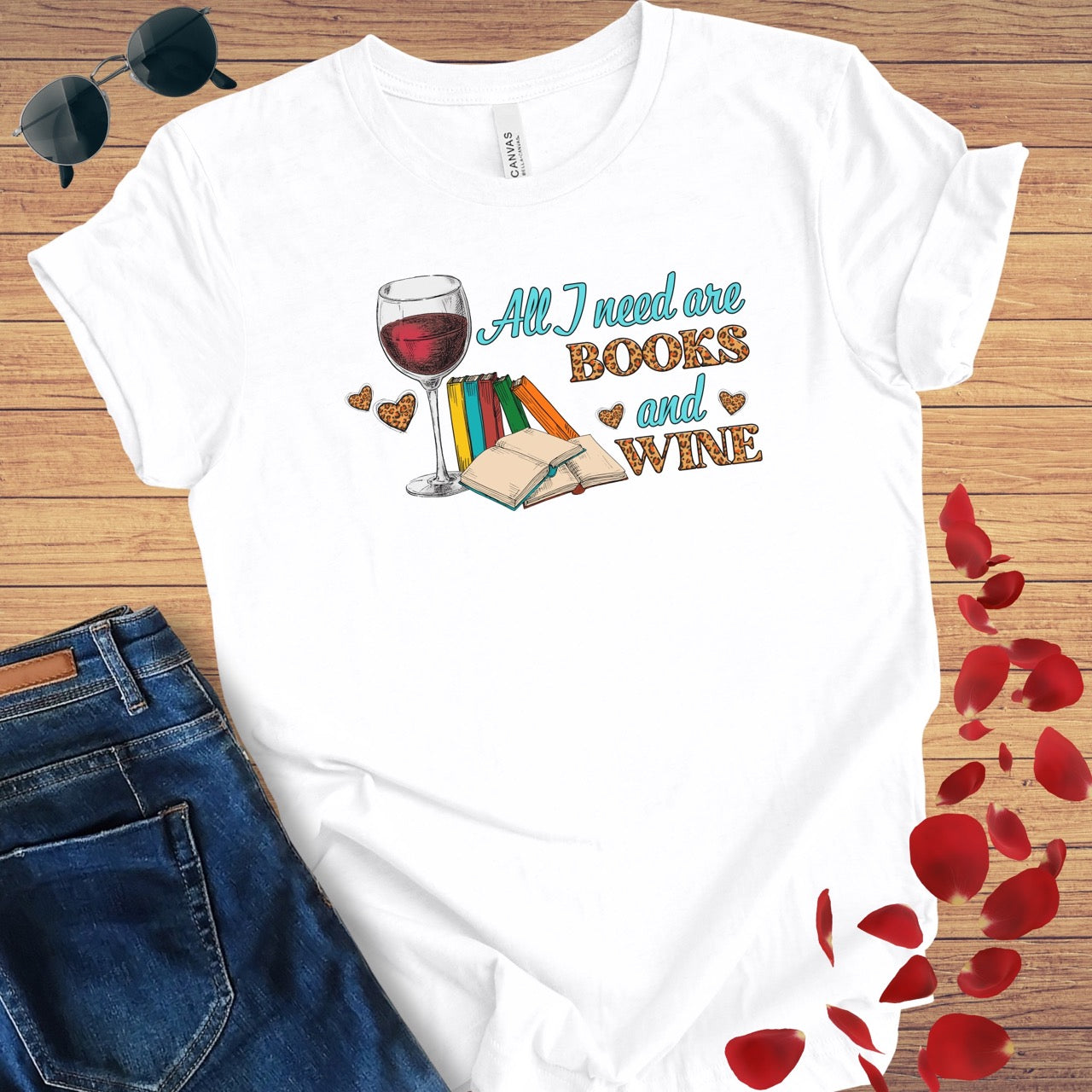 Wine & Books T-Shirt