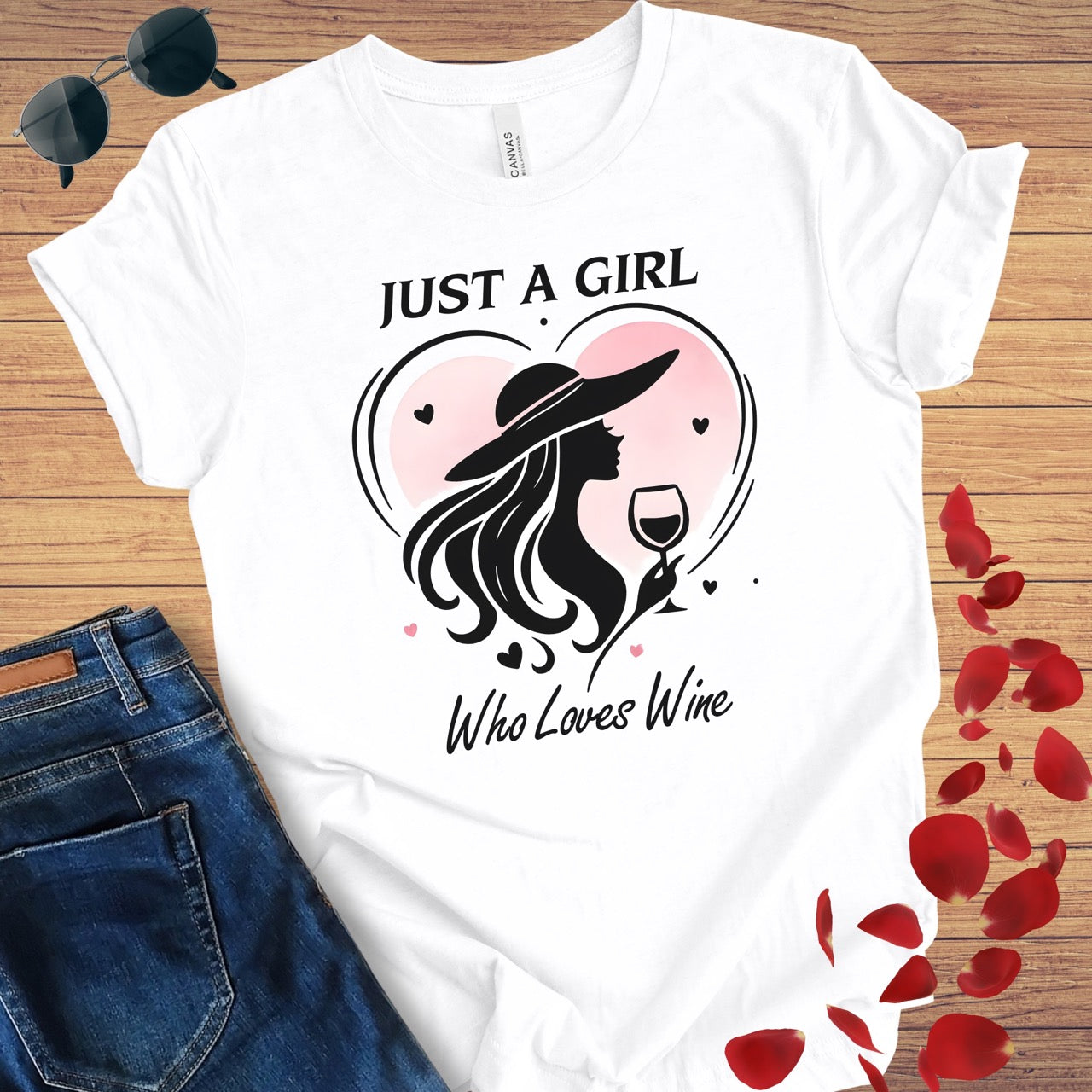 Just A Girl Who Loves Wine T-Shirt