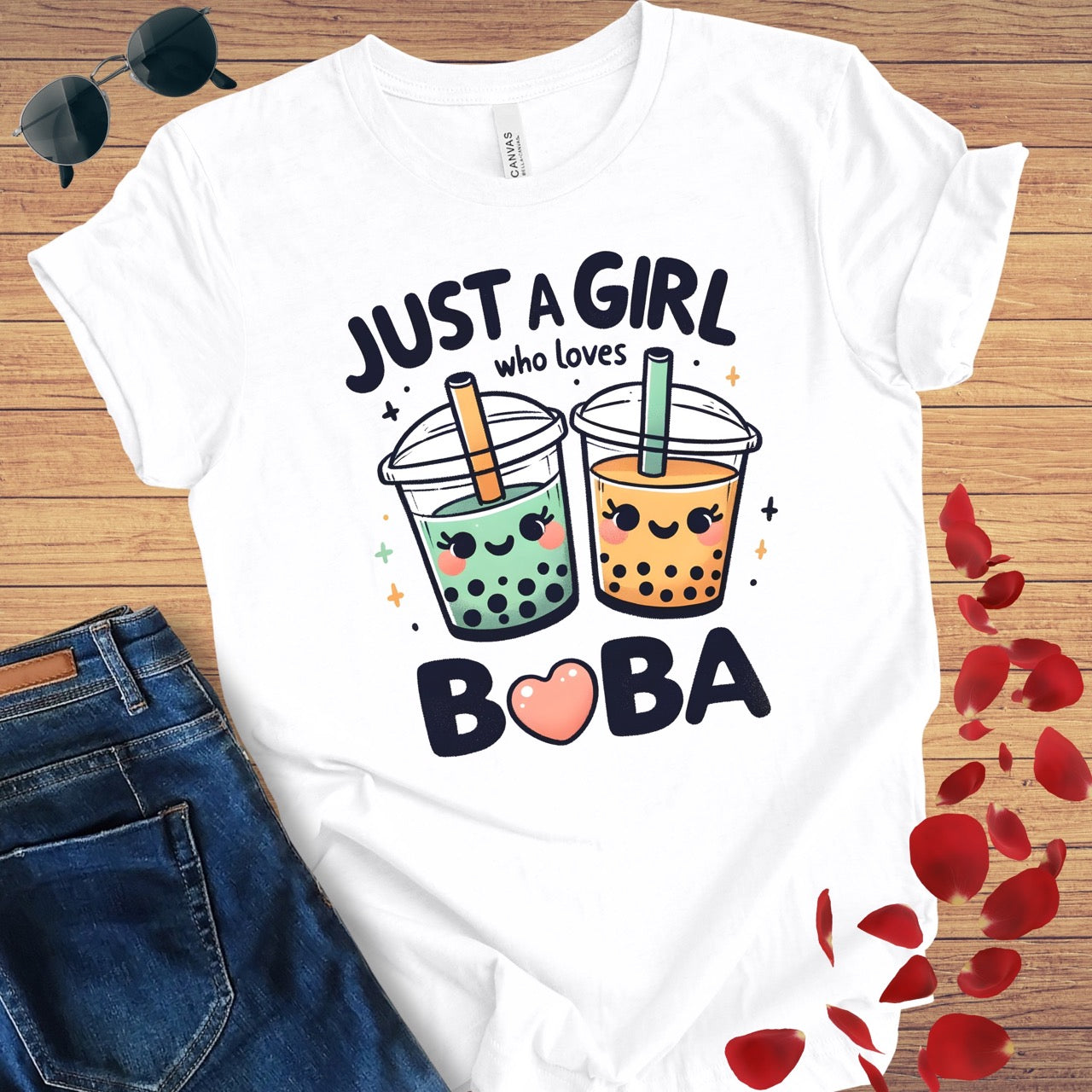 Just A Girl Loves Boba T-Shirt