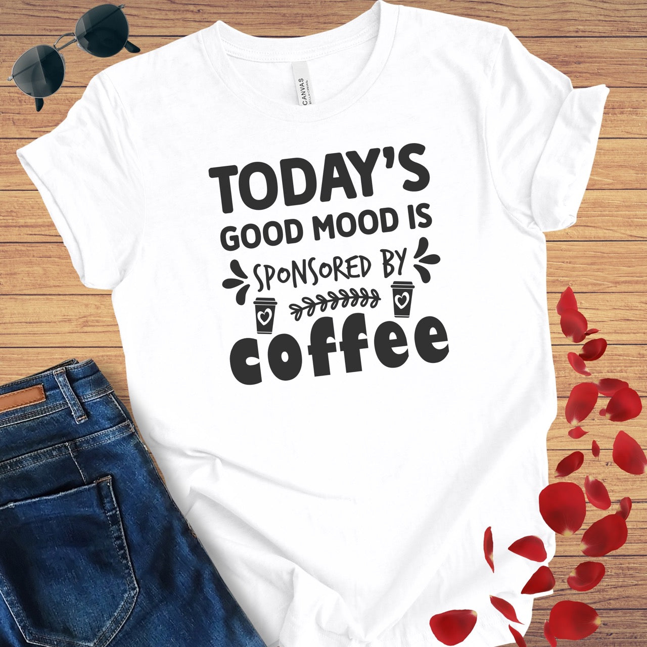 Good Mood Sponsored By Coffee T-Shirt