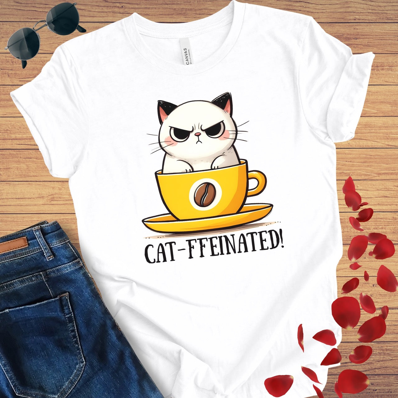 Cat-ffeinated T-Shirt