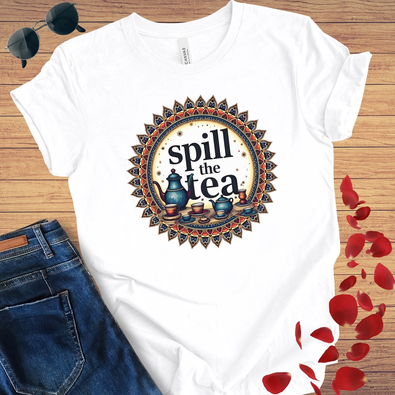 Spill The Tea Mandala T-Shirt