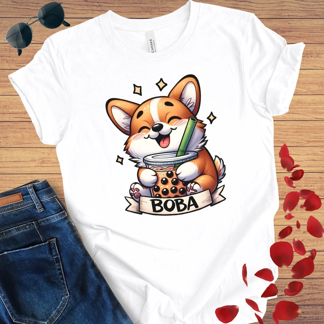 Boba Corgi T-Shirt