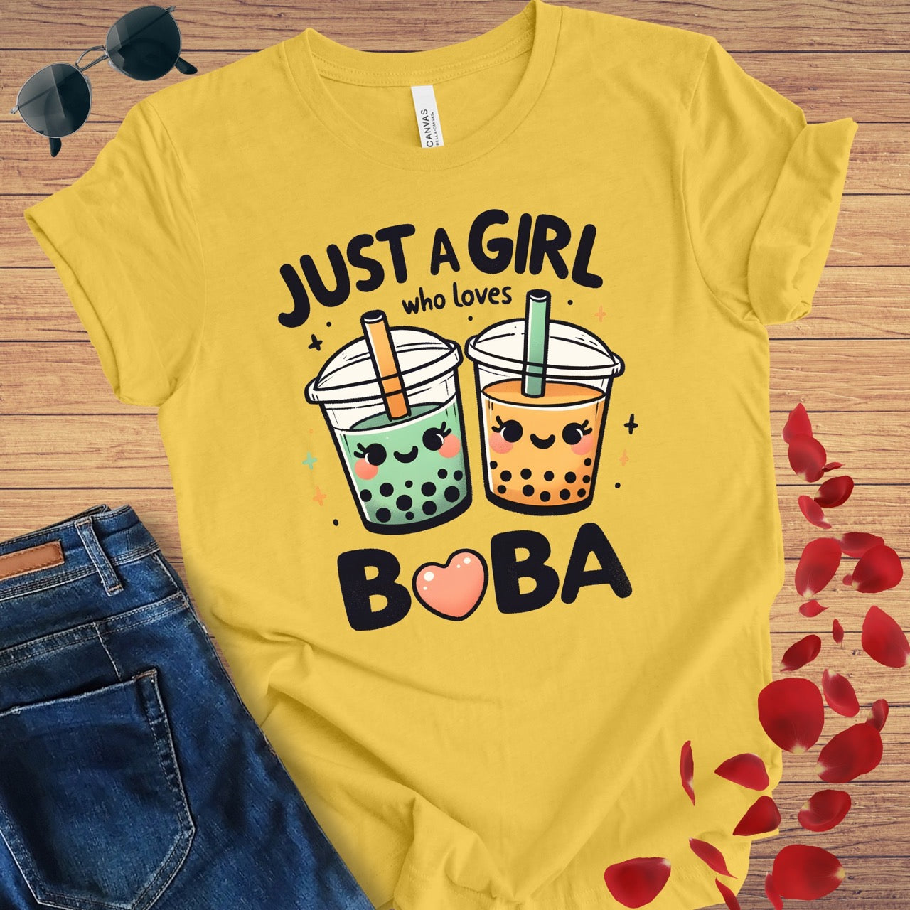 Just A Girl Loves Boba T-Shirt