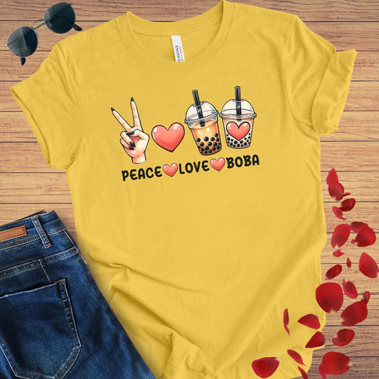 Peace Love Boba T-Shirt